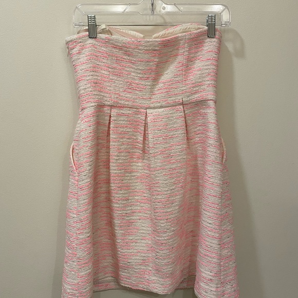 💓💓STRAPLESS PINK/White DRESS 💓💓 - Picture 3 of 4